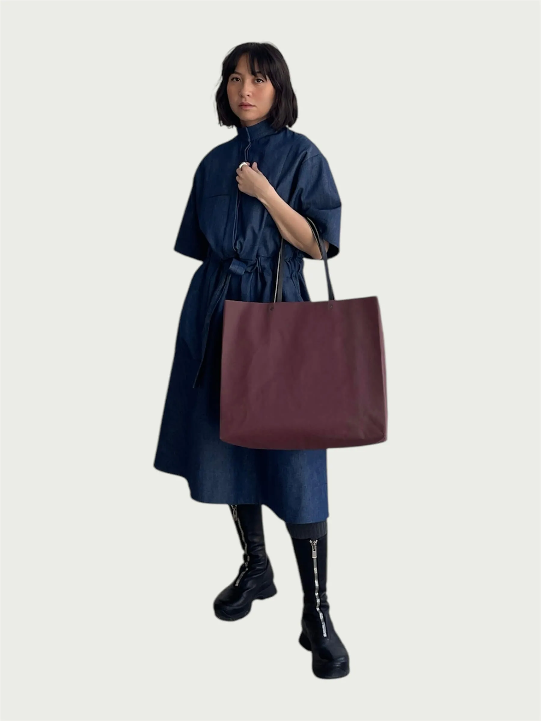 Paper Market Shopper in Cordovan