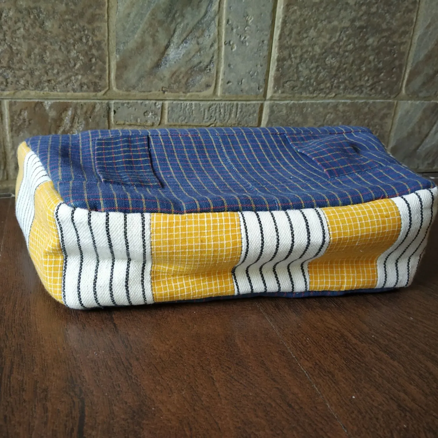 Quirky Blue & Mustard Fanny Pack | Stylish & Functional | Perfect for On-the-Go