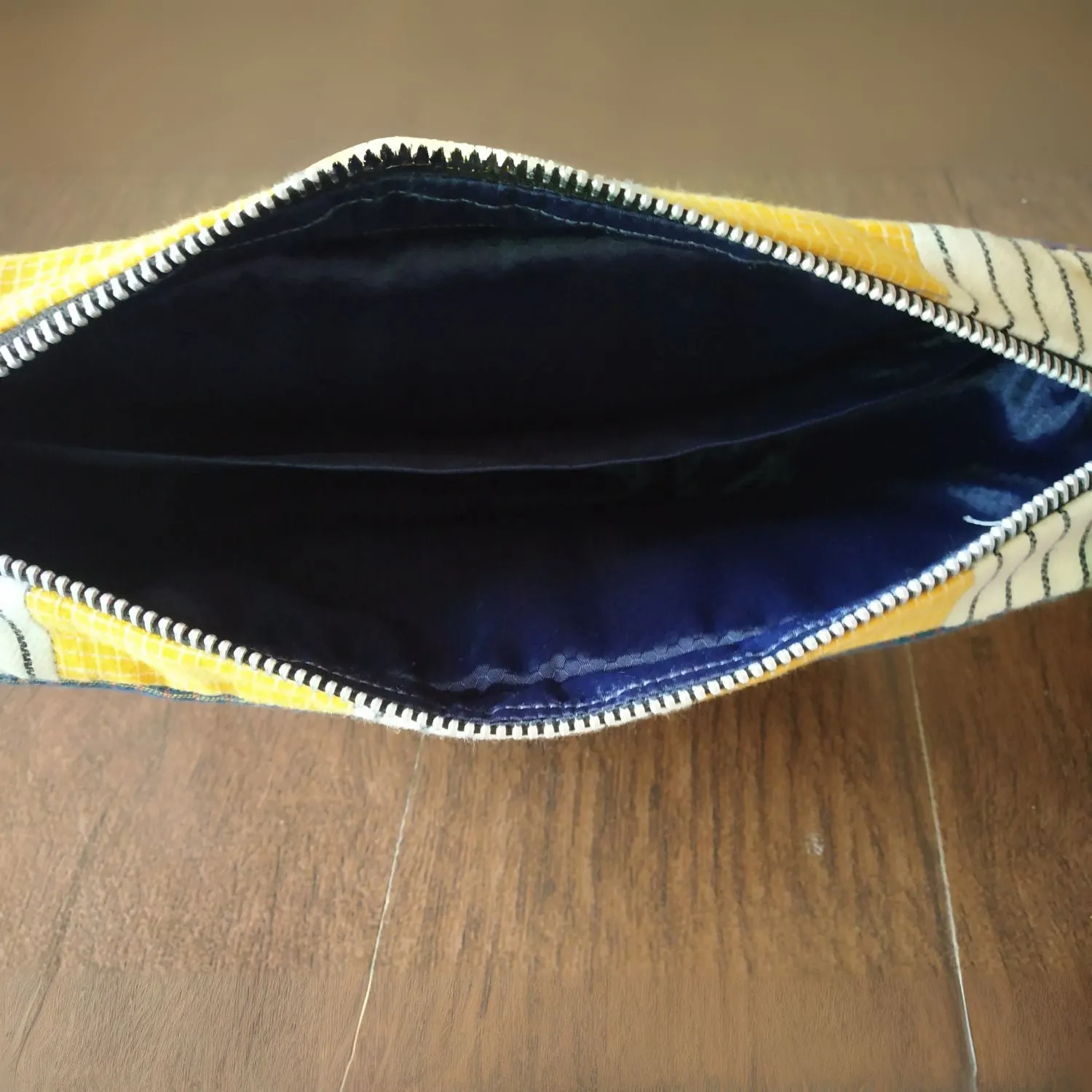 Quirky Blue & Mustard Fanny Pack | Stylish & Functional | Perfect for On-the-Go