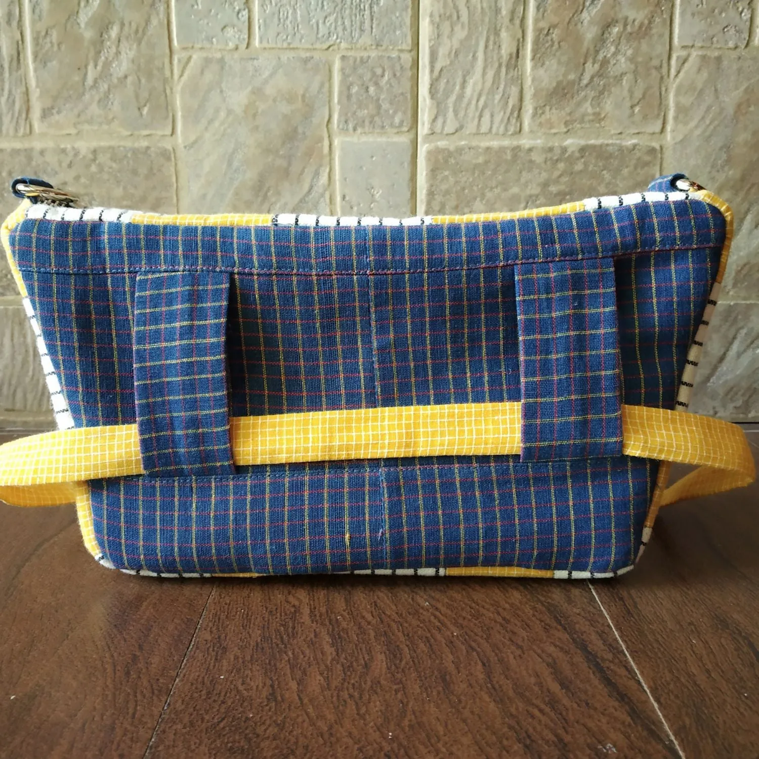 Quirky Blue & Mustard Fanny Pack | Stylish & Functional | Perfect for On-the-Go