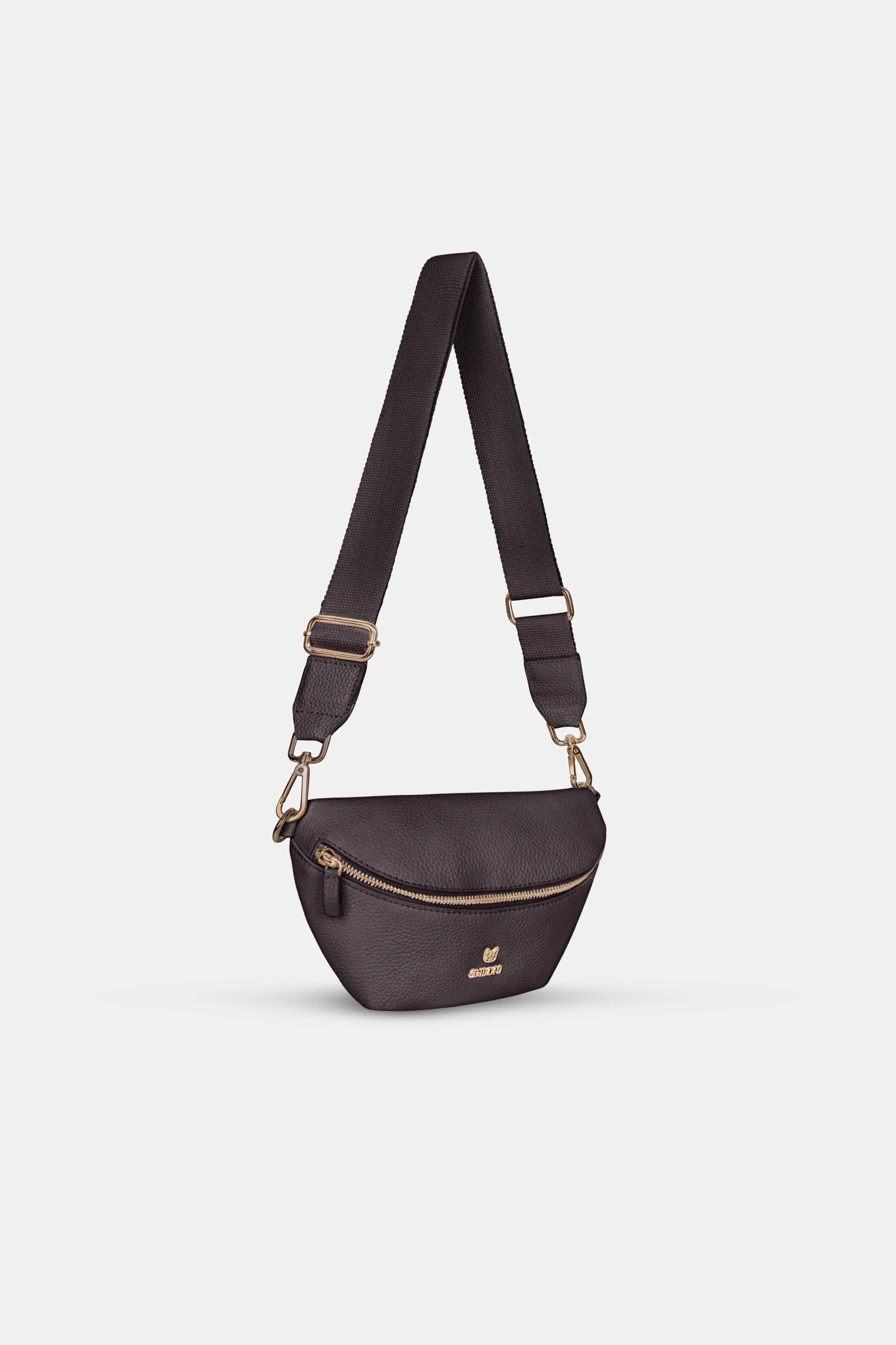 Sling Leather Bag - Dark Brown