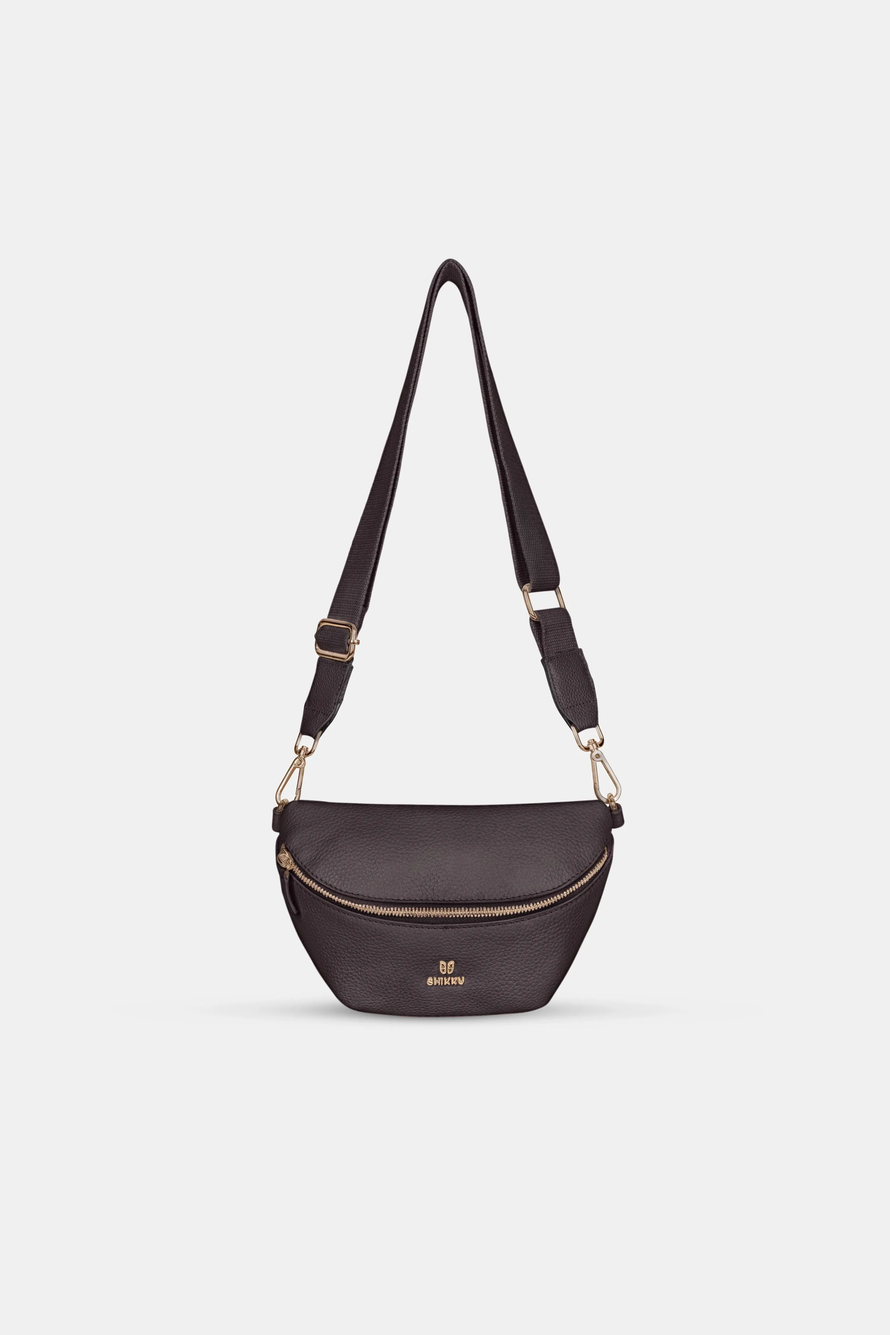 Sling Leather Bag - Dark Brown