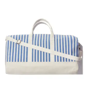 The All Over Striped Duffle Bag - Royal Blue/Canvas Mini Stripe