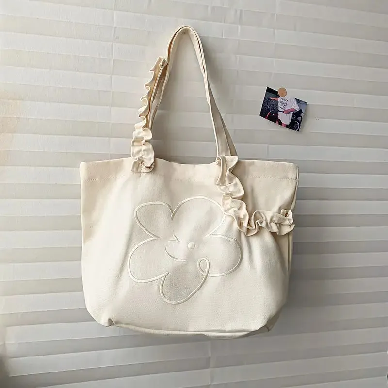 UAKISS  -  Solid Canvas Shoulder Bag INS Casual Versatile Crossbody Bags Popular Women's Crossbody Bag Female  New
