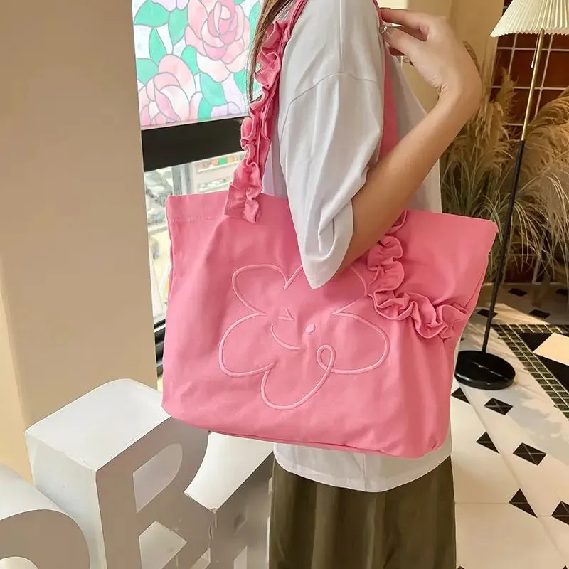 UAKISS  -  Solid Canvas Shoulder Bag INS Casual Versatile Crossbody Bags Popular Women's Crossbody Bag Female  New