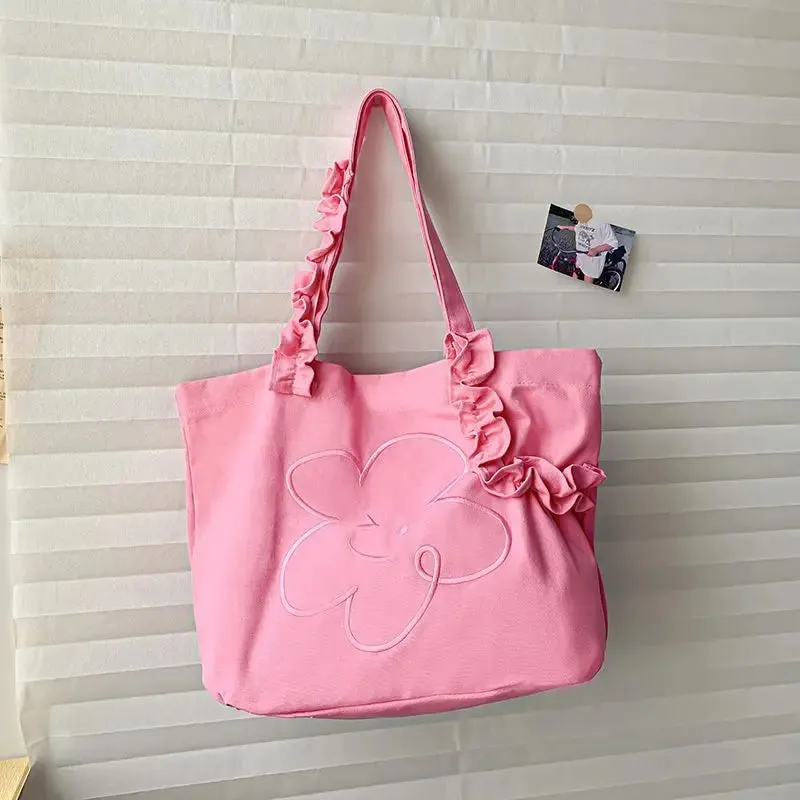 UAKISS  -  Solid Canvas Shoulder Bag INS Casual Versatile Crossbody Bags Popular Women's Crossbody Bag Female  New