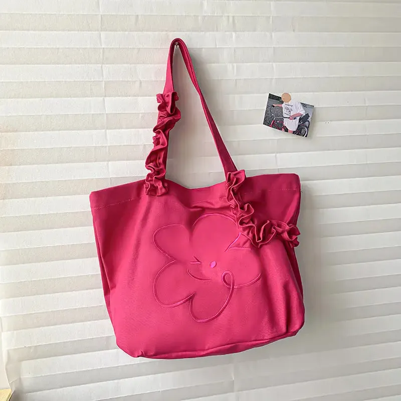 UAKISS  -  Solid Canvas Shoulder Bag INS Casual Versatile Crossbody Bags Popular Women's Crossbody Bag Female  New
