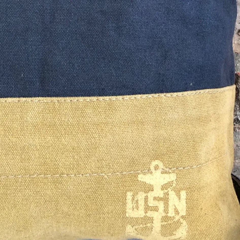 US Navy Sustainable Canvas Crossbody ~ Navy Proud