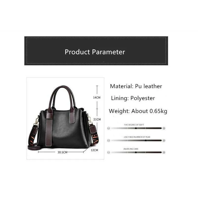 Vegan Leather Tote with Silt Pocket