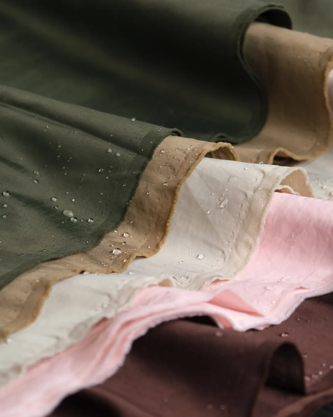 Water Resistant Nylon Twill - Pale Pink