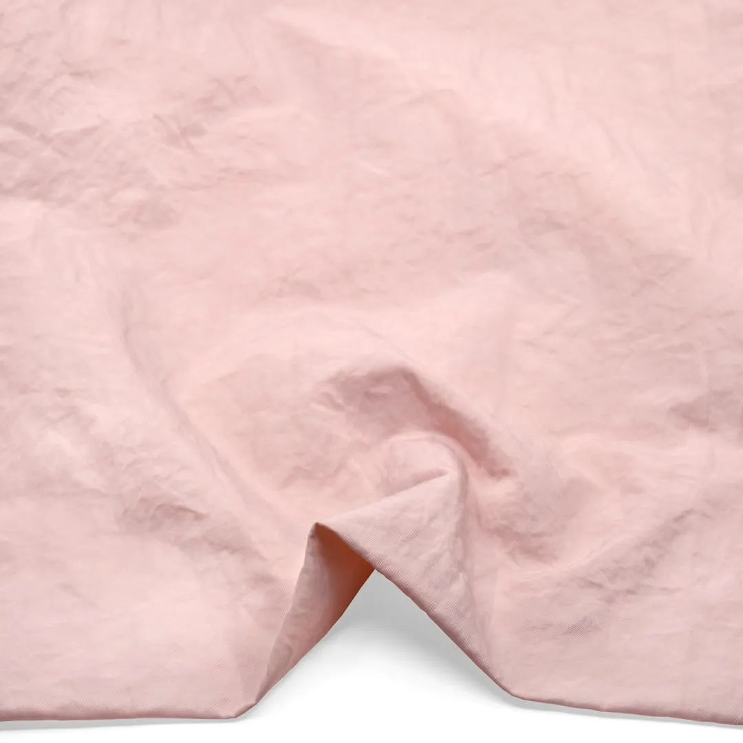 Water Resistant Nylon Twill - Pale Pink