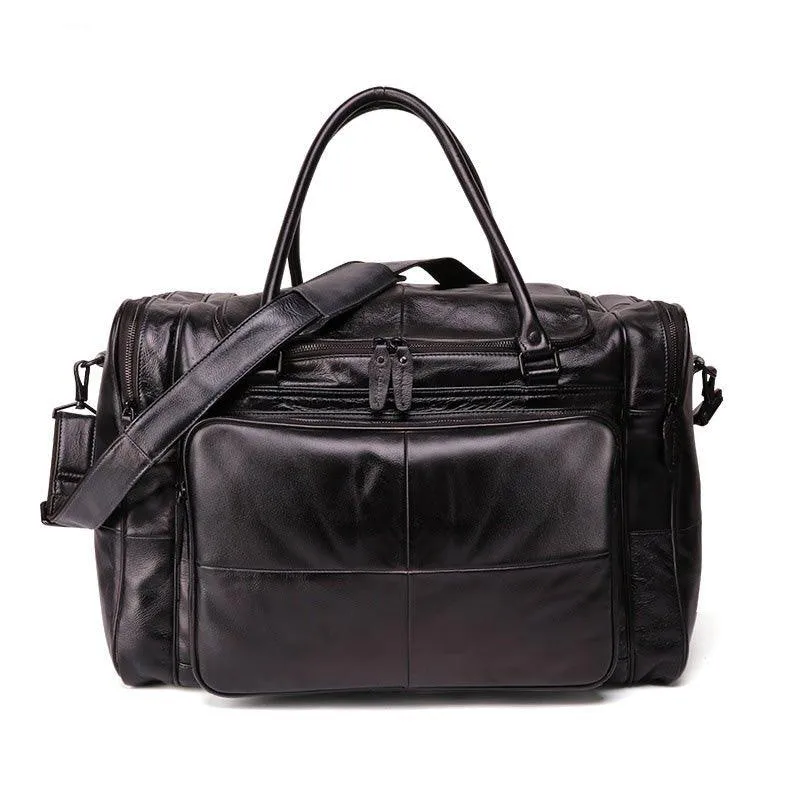 Woosir Designer Weekender Bag Leather Vegetable Tanned